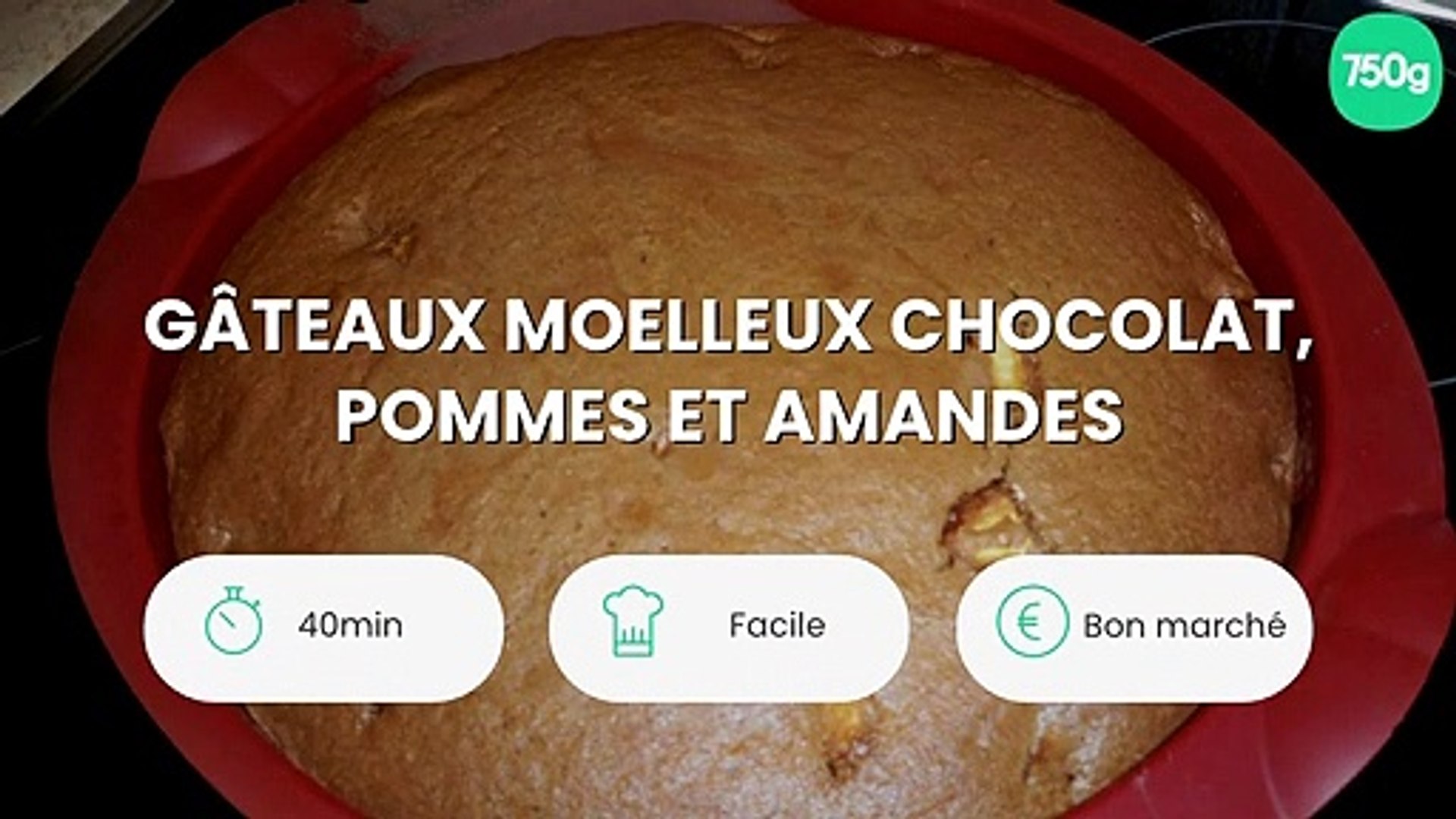 Gateaux Moelleux Chocolat Pommes Et Amandes Video Dailymotion