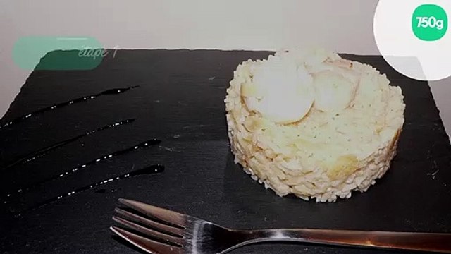 Risotto aux noix de saint jacques à l'ancienne