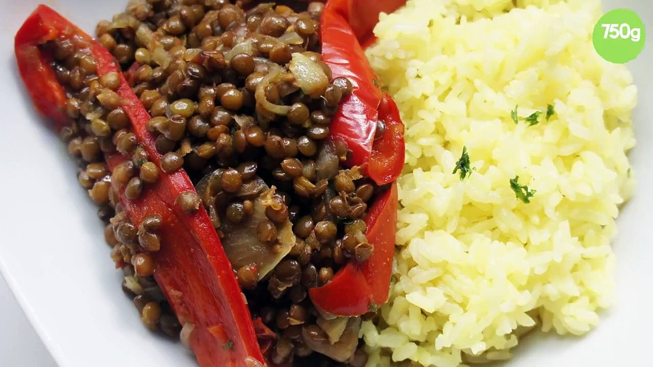 Tajine de lentilles, poivrons et tomates