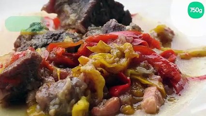 Bœuf braisé aux poivrons