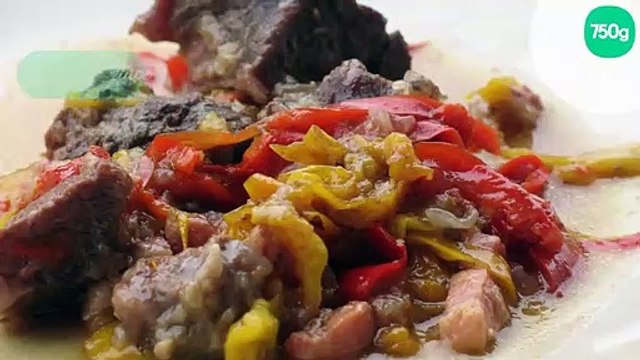 Bœuf braisé aux poivrons