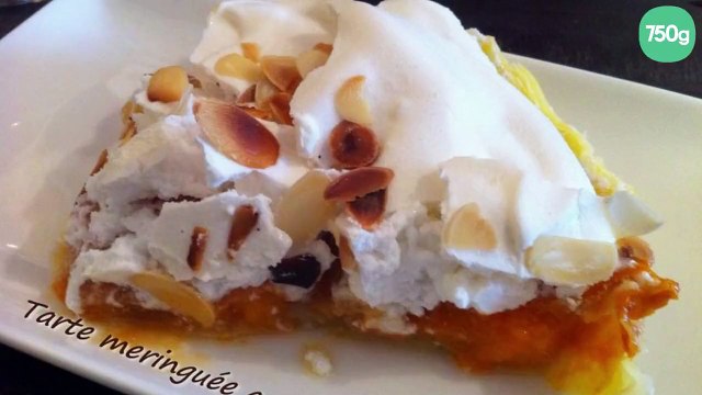 Tarte meringuée aux abricots