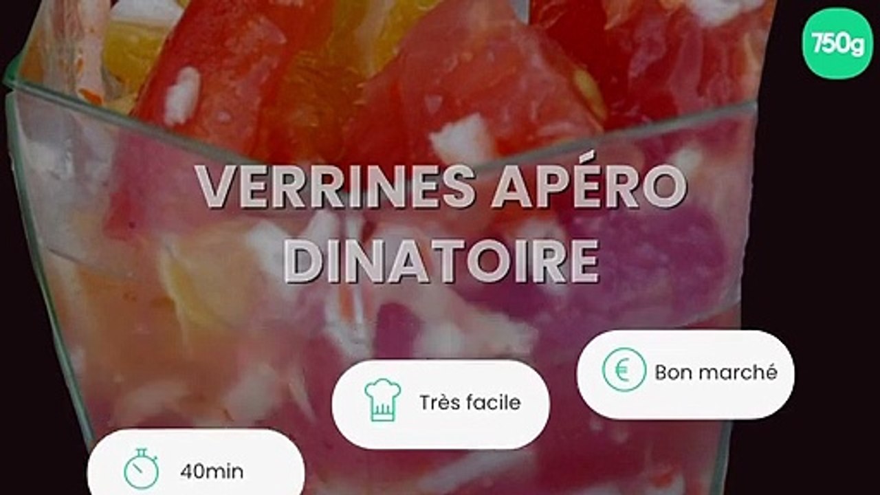 Verrines apéro dinatoire