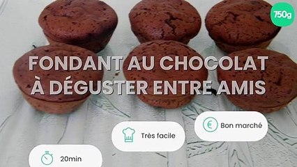Fondant au chocolat à déguster entre amis