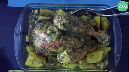 Poulet roti à la marocaine