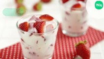 Verrines gourmandes aux fraises