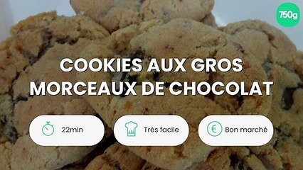 Cookies aux gros morceaux de chocolat