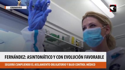 Fernandez, asintomático y con evolución favorable