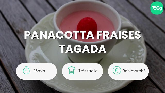 Panacotta fraises tagada