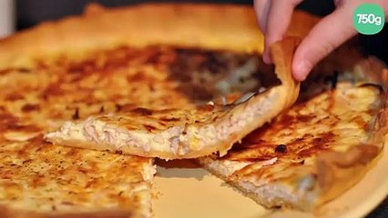 Quiche express allégée au poulet