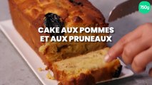 Cake aux pommes et aux pruneaux