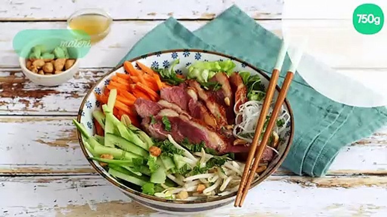 Bô bun au Magret de Canard et crudités