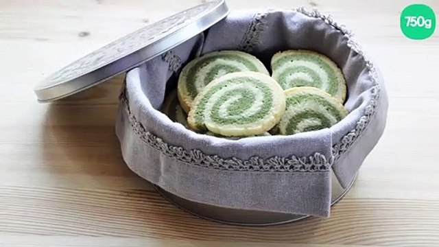 Sablés escargot au matcha