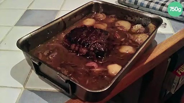 Rôti bœuf aux oignons