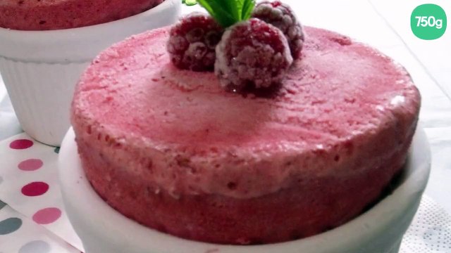 Soufflé glacé aux framboises