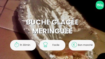 Buche glacée meringuée