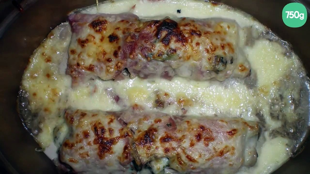 Roulé de jambon-champignon