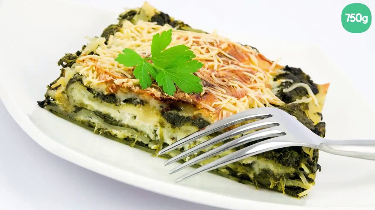 Lasagnes aux épinards et deux saumons au fromage à la crème Elle & Vire
