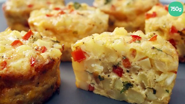 Petits flans d'asperges blanches et poivrons rouges