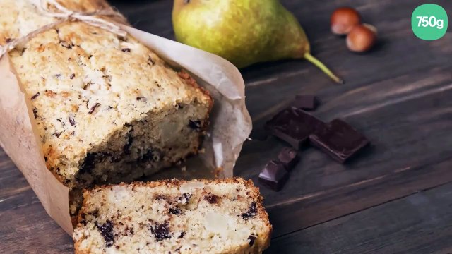Gâteau aux poires et pépites de chocolat