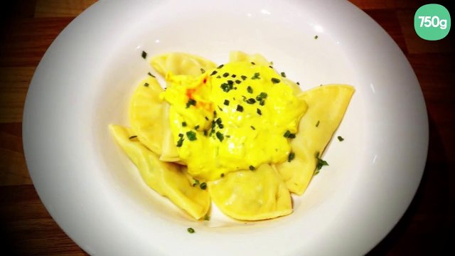 Ravioles aux asperges et ricotta