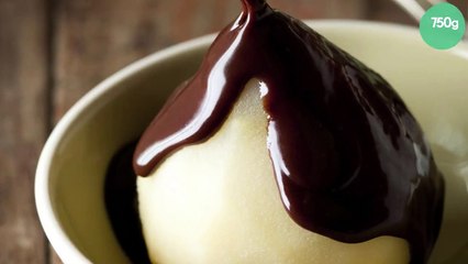 Poire Belle Hélène au Nutella