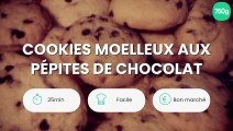 Cookies moelleux aux pépites de chocolat