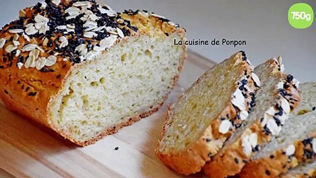 Pain à la farine de riz et tapioca, sans beurre, sans gluten et sans levure!