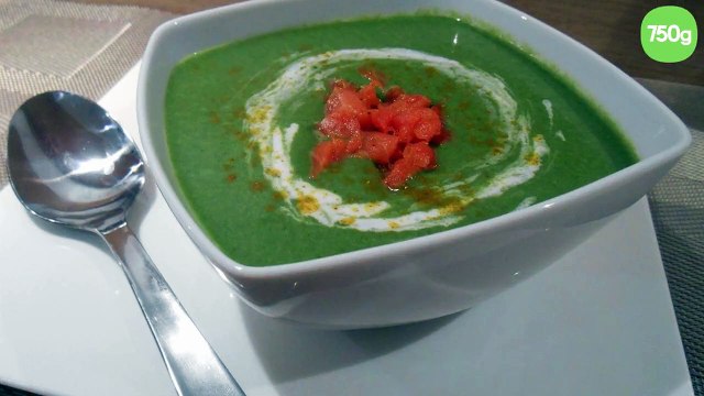 Velouté d'épinards & lait de coco