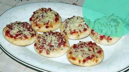 Mini pizzas végétariennes