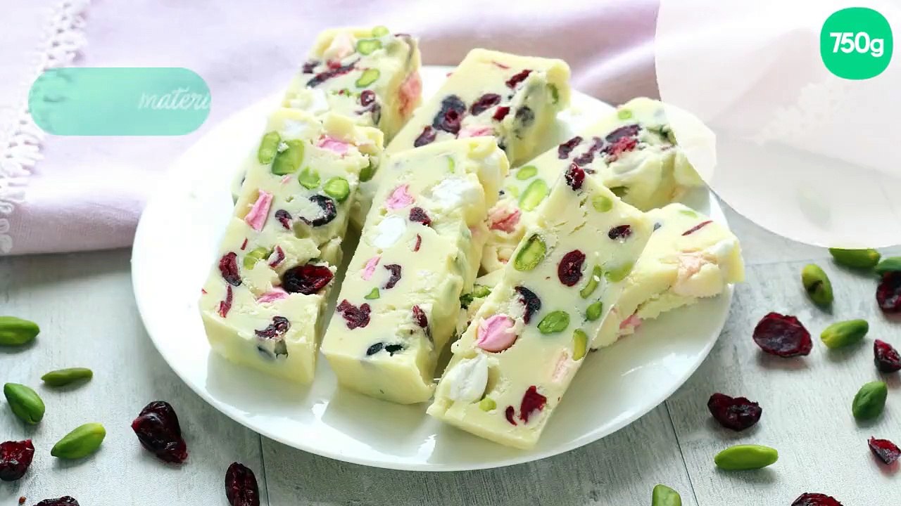 Barres au chocolat blanc