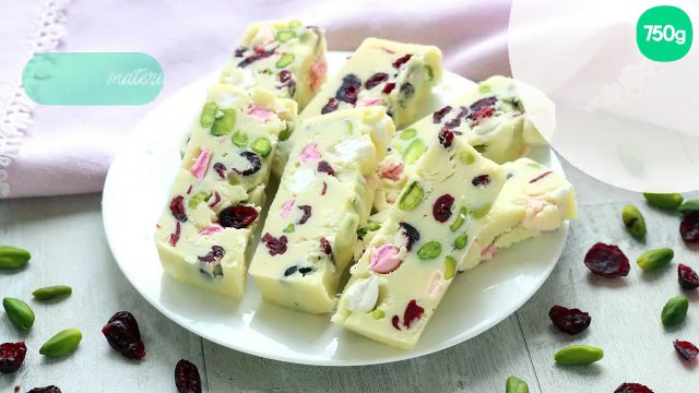 Barres au chocolat blanc