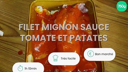 Filet mignon sauce tomate et patates