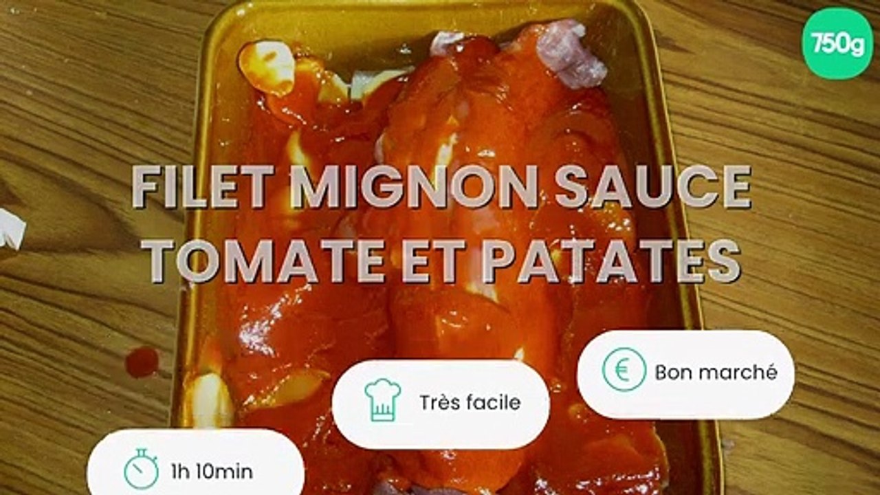 Filet mignon sauce tomate et patates