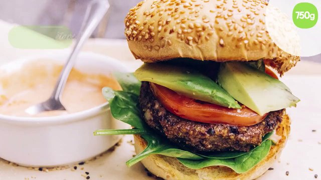 Burger Végétarien aux haricots noirs et aux pommes