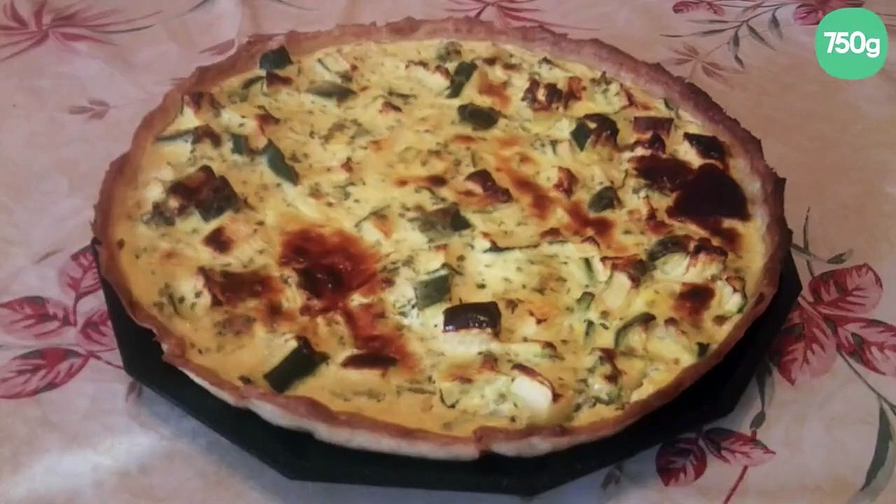 Tarte légère aux courgettes