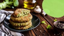 Galette au quinoa, brocoli et champignons