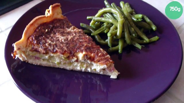 Quiche poireaux lardons