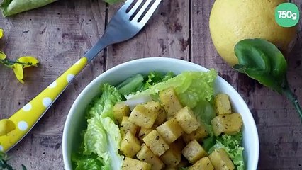 Dés de polenta au zeste de citron & herbes de Provence
