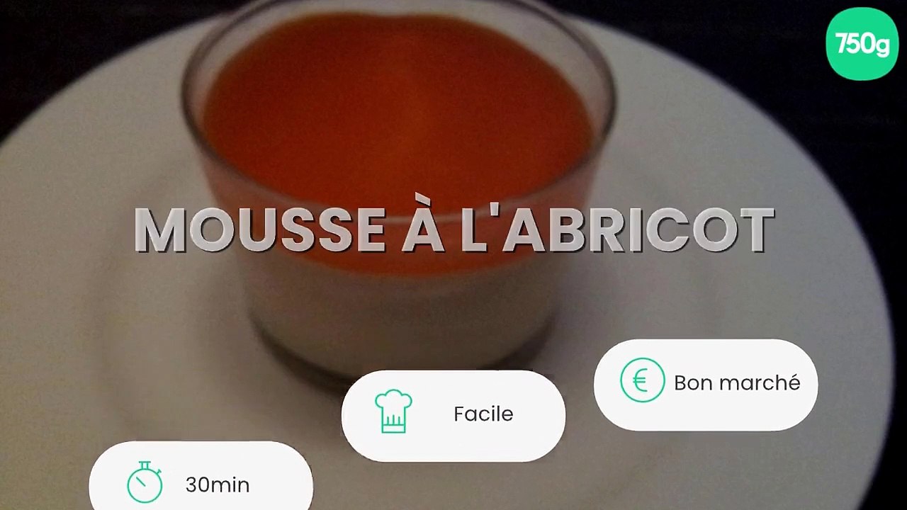 Mousse à l'abricot