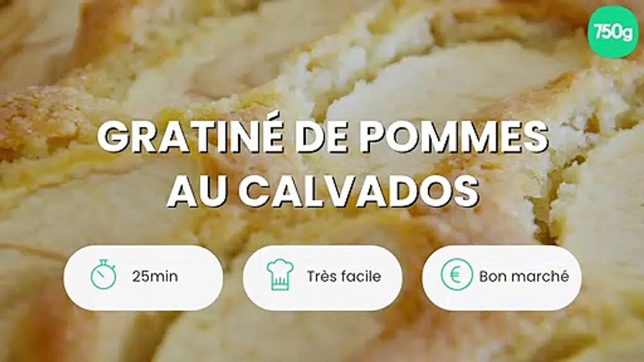 Gratiné de pommes au Calvados