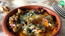 Gratin de butternut, noix et roquefort Papillon