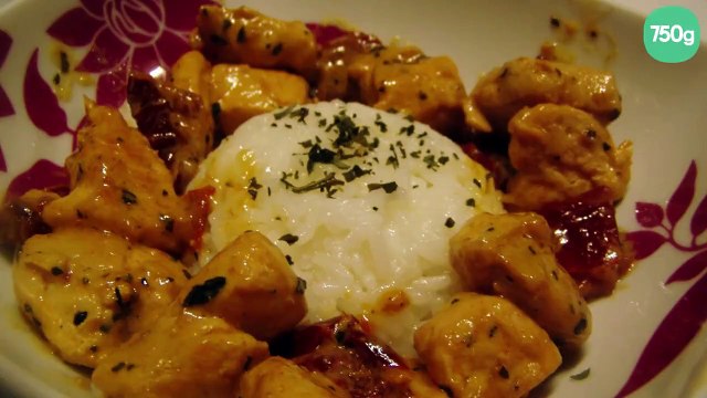 Émincé de poulet aux tomates séchées