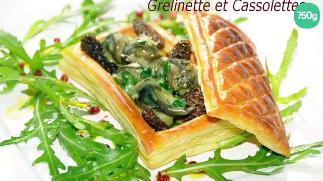 Croustades d'escargots aux morilles et à l'Epoisses