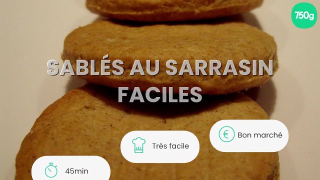 Sablés au sarrasin faciles