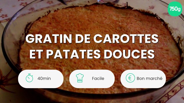 Gratin de carottes et patates douces