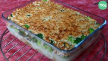 Gratin patate douce-brocolis-chicon