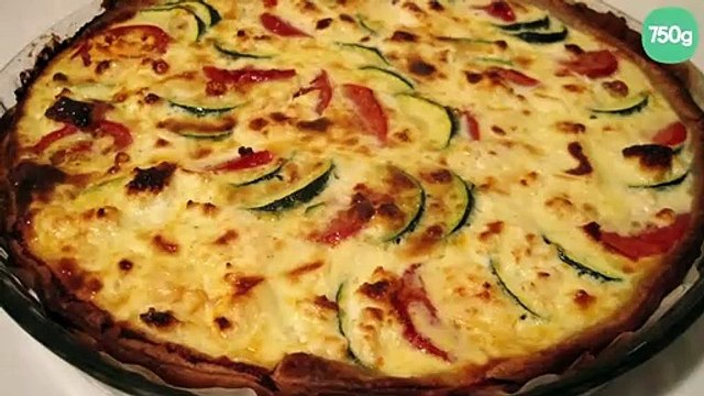 Tarte courgette feta tomates sechées