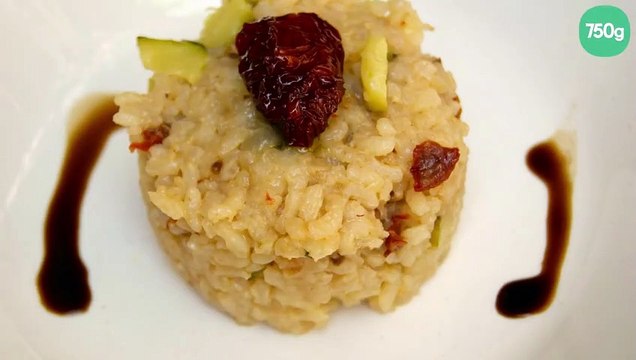 Risotto aux courgettes et tomates séchées