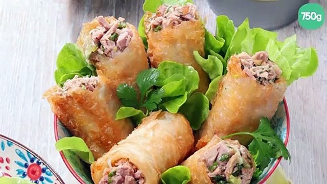 Nems de thon à la sauce Chermoula